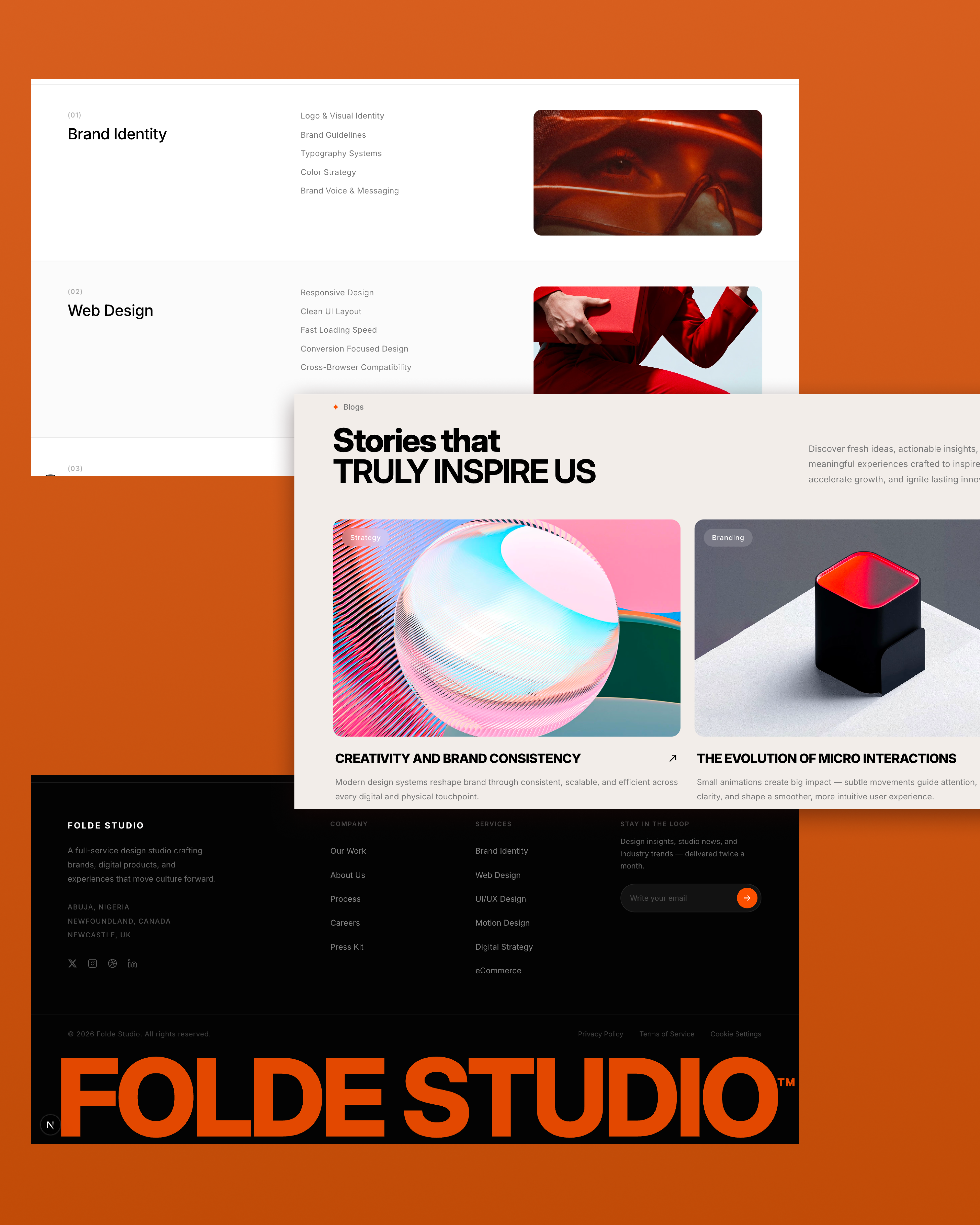Folde Studio case study — Layout A